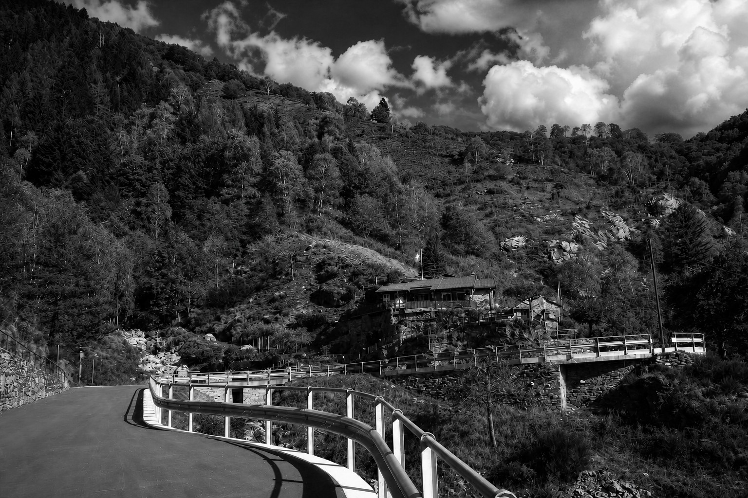 Neggia — winding mountain road